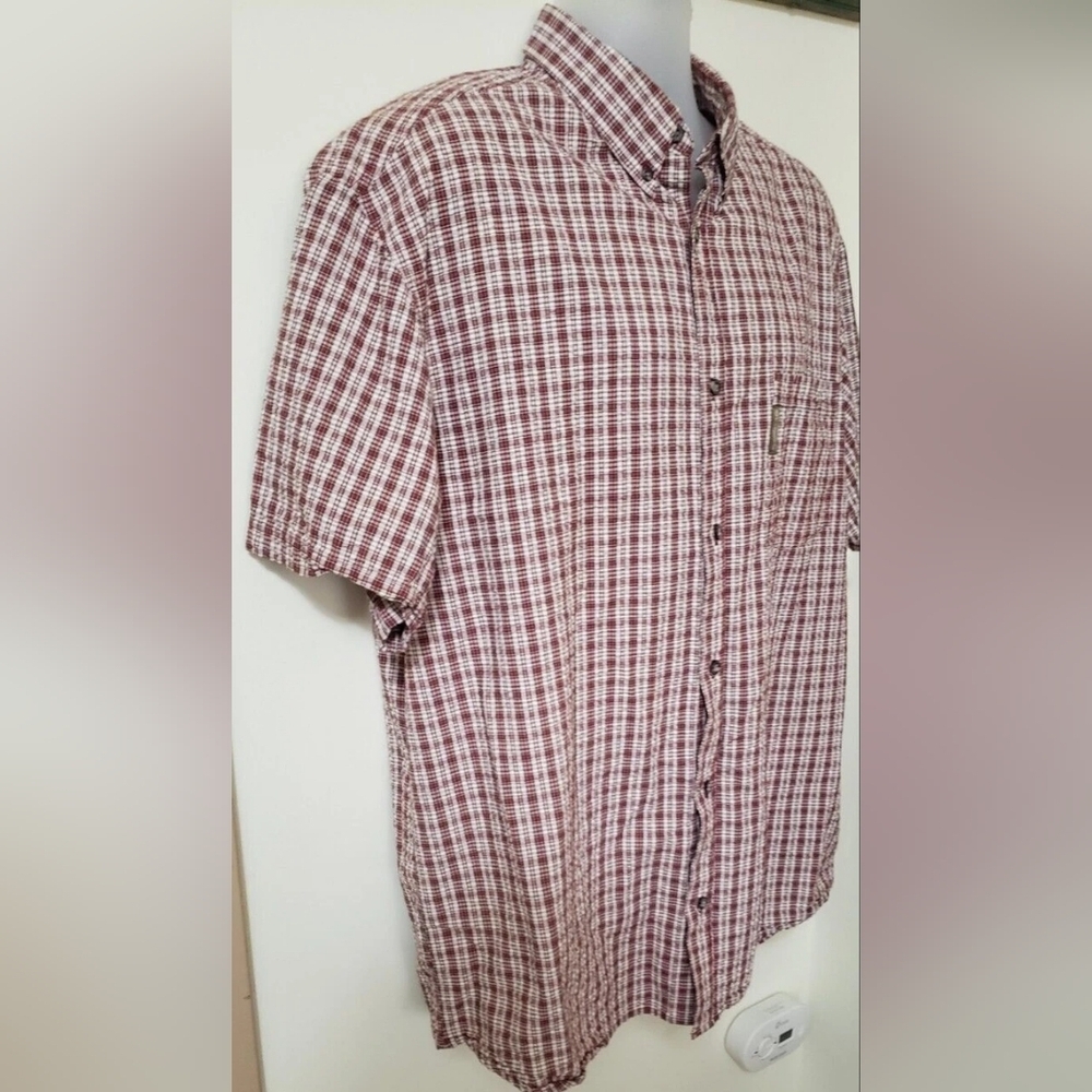Columbia Men's Red Plaid Shirt